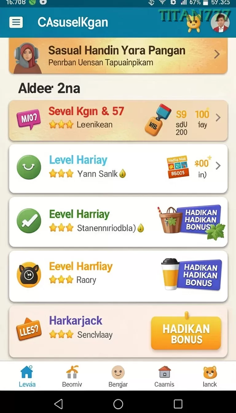 Cuplikan layar EVIP3 — menu navigasi